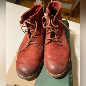 Joseph Seibel Dark Red Leather Booties Size 37